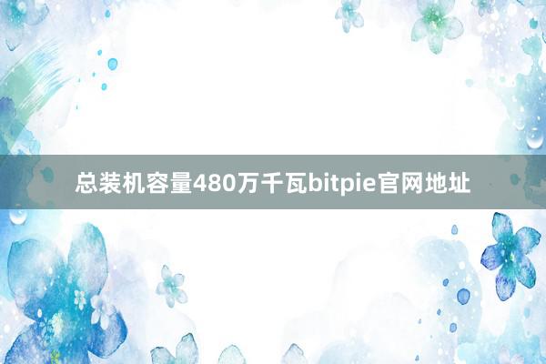 总装机容量480万千瓦bitpie官网地址