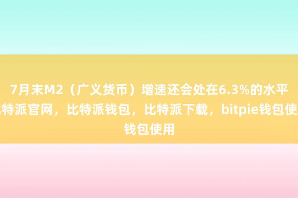 7月末M2（广义货币）增速还会处在6.3%的水平比特派官网，比特派钱包，比特派下载，bitpie钱包使用