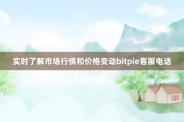 实时了解市场行情和价格变动bitpie客服电话