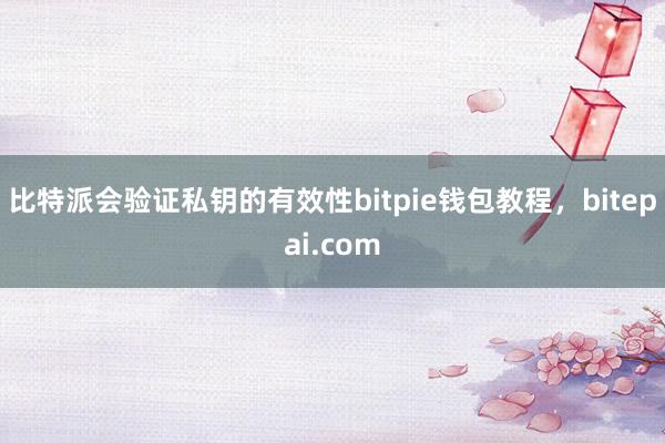 比特派会验证私钥的有效性bitpie钱包教程，bitepai.com