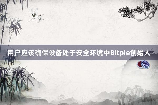 用户应该确保设备处于安全环境中Bitpie创始人