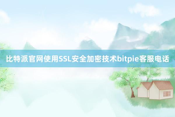 比特派官网使用SSL安全加密技术bitpie客服电话