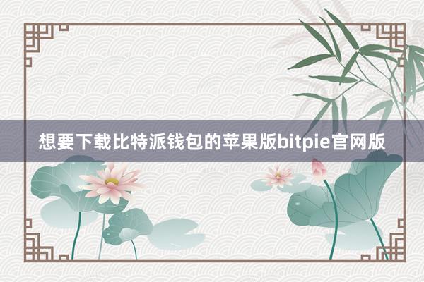 想要下载比特派钱包的苹果版bitpie官网版