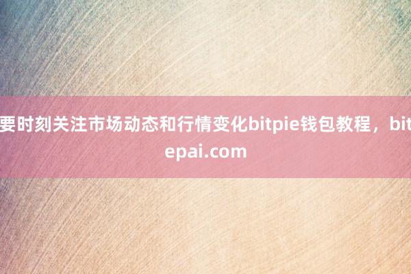 要时刻关注市场动态和行情变化bitpie钱包教程，bitepai.com