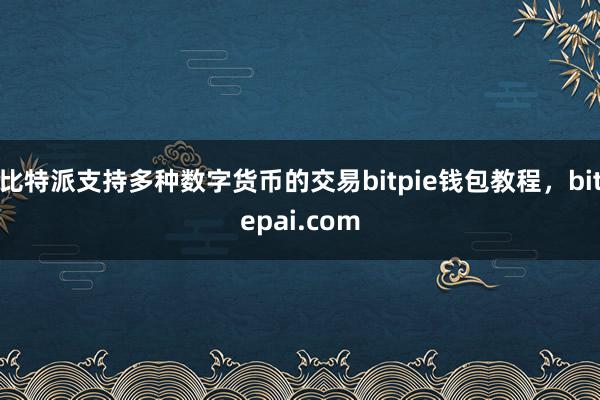 比特派支持多种数字货币的交易bitpie钱包教程，bitepai.com