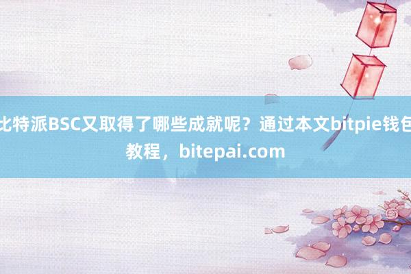 比特派BSC又取得了哪些成就呢？通过本文bitpie钱包教程，bitepai.com