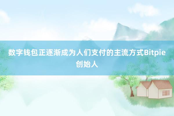 数字钱包正逐渐成为人们支付的主流方式Bitpie创始人