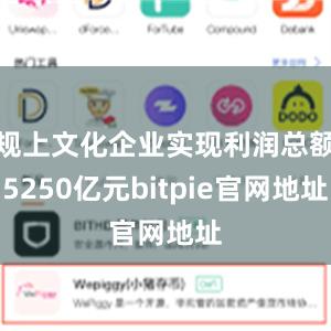 规上文化企业实现利润总额5250亿元bitpie官网地址