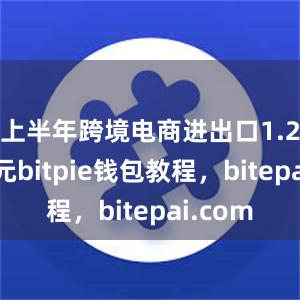 上半年跨境电商进出口1.22万亿元bitpie钱包教程，bitepai.com