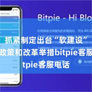 抓紧制定出台“软建设”配套政策和改革举措bitpie客服电话